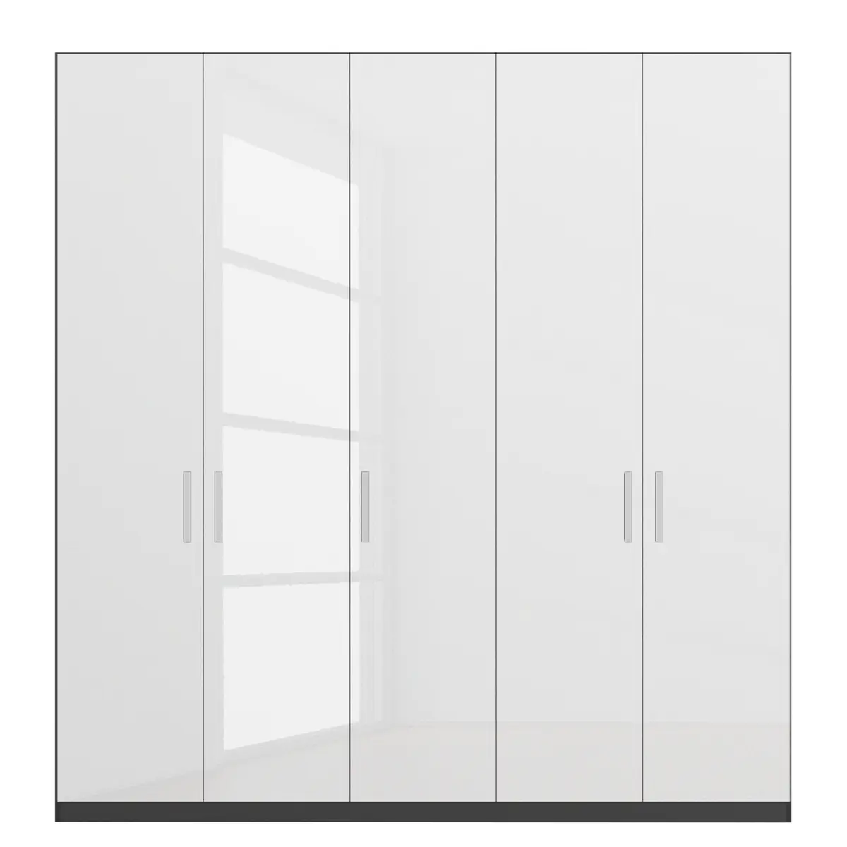 Drehtürenschrank pure gloss | Weiß