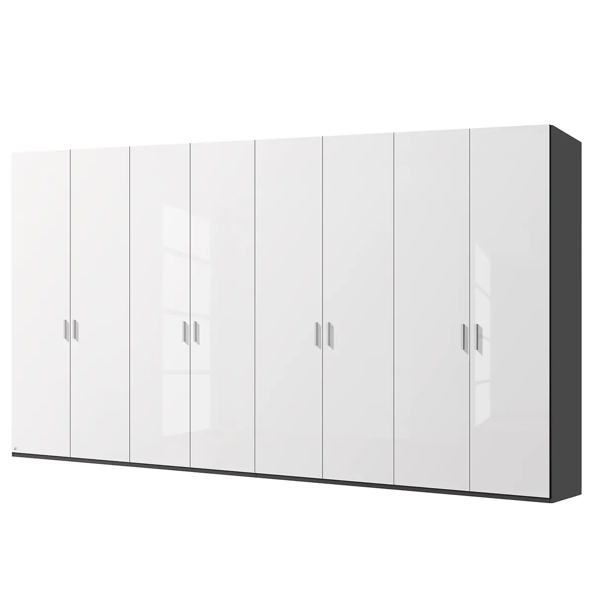 Drehtürenschrank pure gloss | Weiß