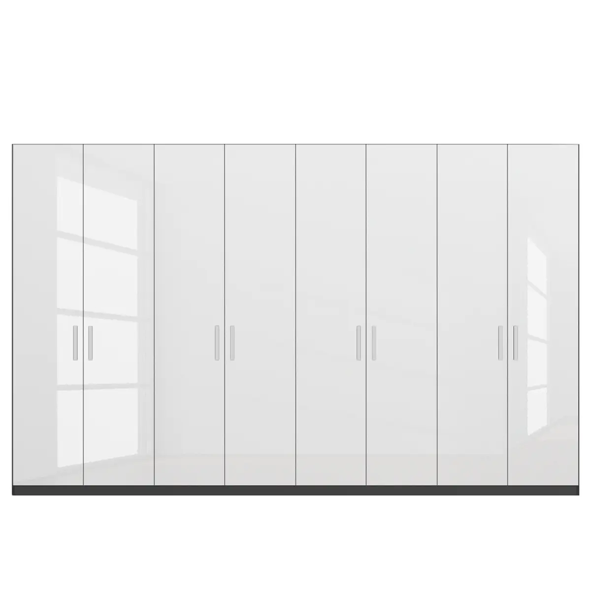 Drehtürenschrank pure gloss | Weiß