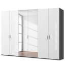 Drehtürenschrank pure gloss reflect | Weiß