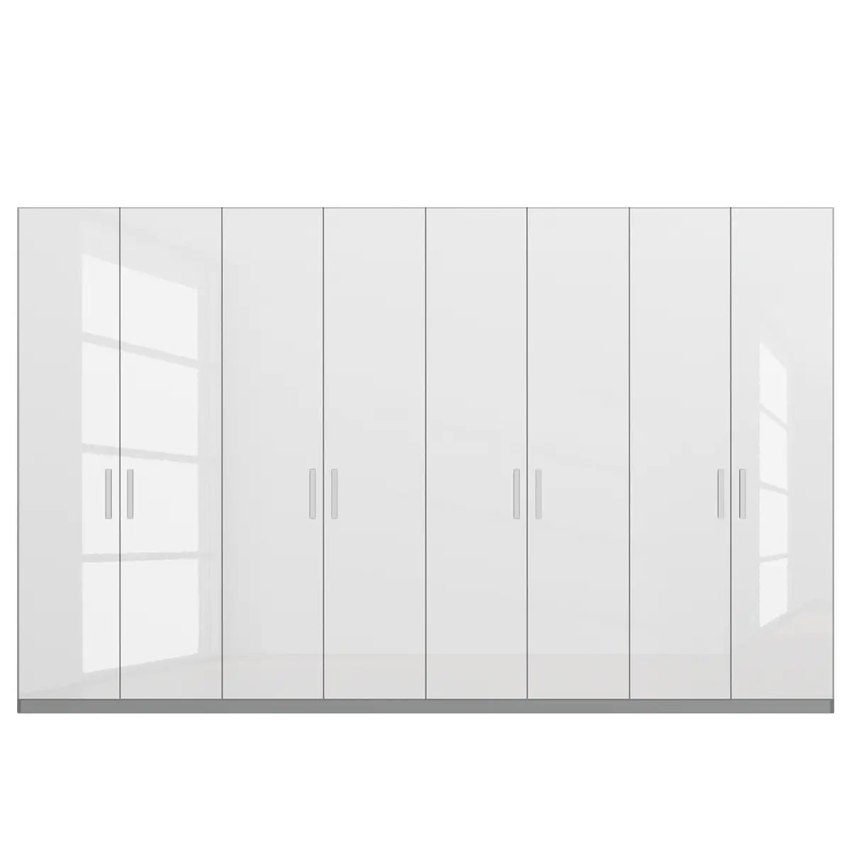 Drehtürenschrank pure gloss | Weiß