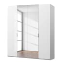 Drehtürenschrank pure gloss reflect | Weiß
