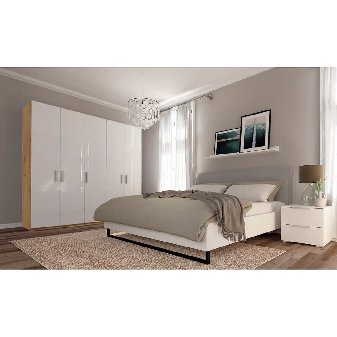 Drehtürenschrank pure gloss | Weiß