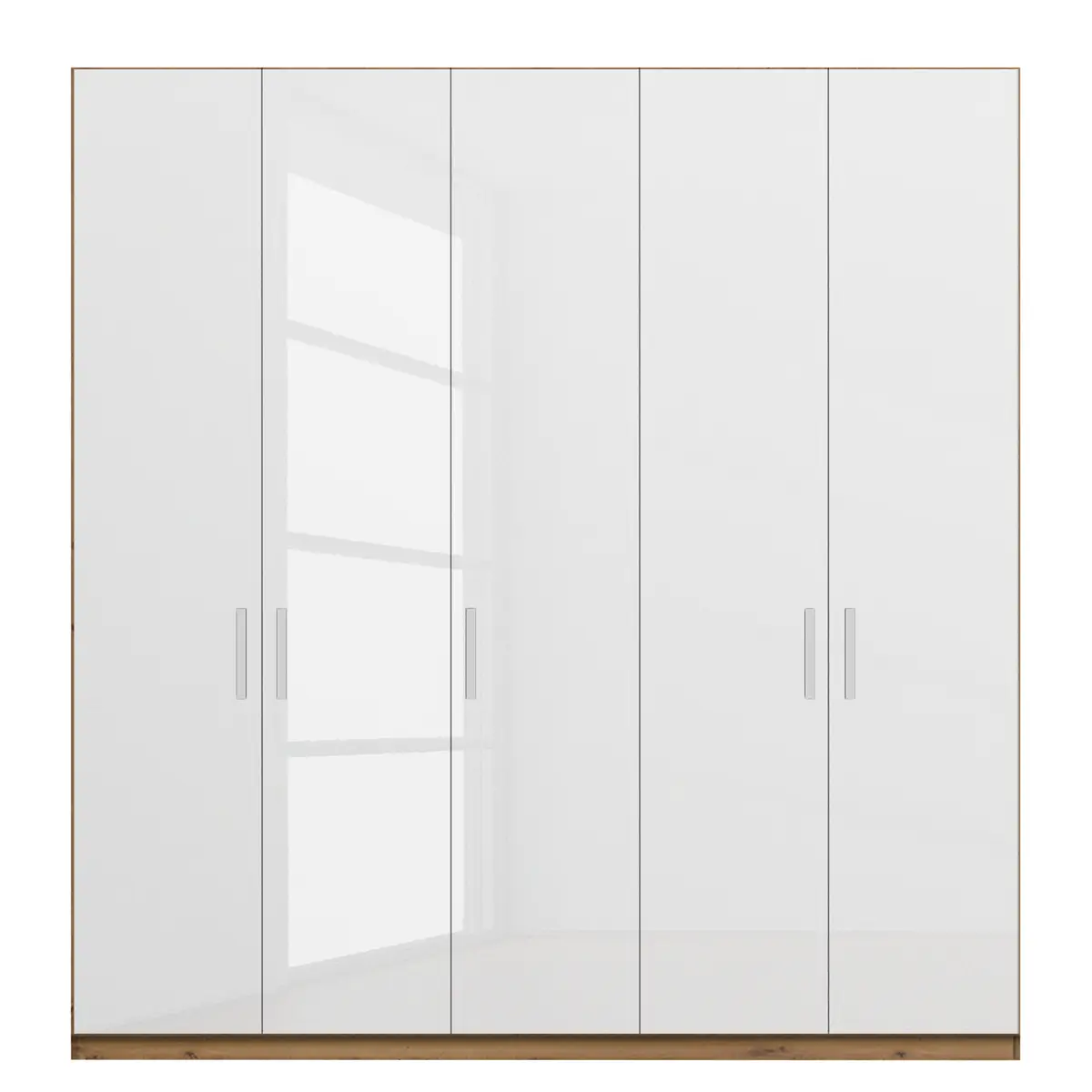 Drehtürenschrank pure gloss | Weiß