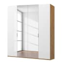 Drehtürenschrank pure gloss reflect | Weiß