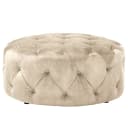 Polsterhocker Grotta | Beige