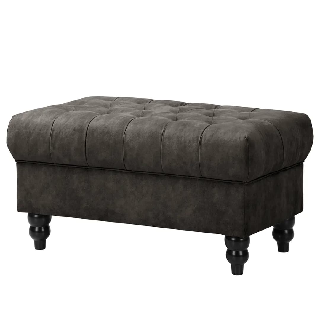 Polsterhocker Lovis | Grau