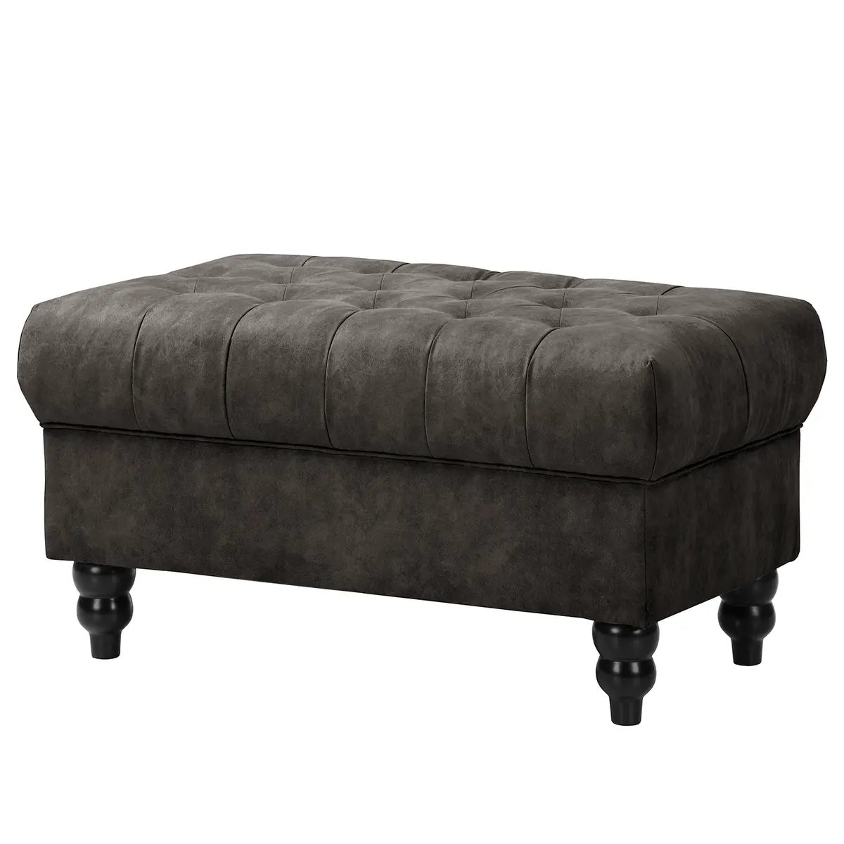 Polsterhocker Lovis | Grau