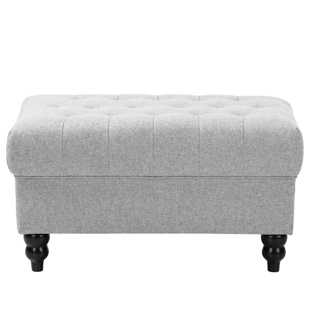 Polsterhocker Lovis | Grau
