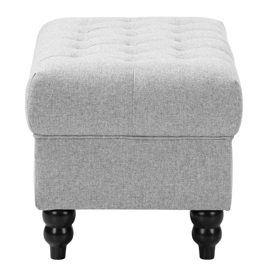 Polsterhocker Lovis | Grau