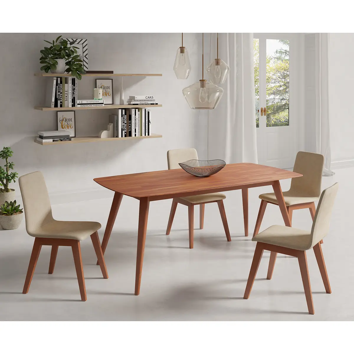 Essgruppe Nami 5-teilig | Braun