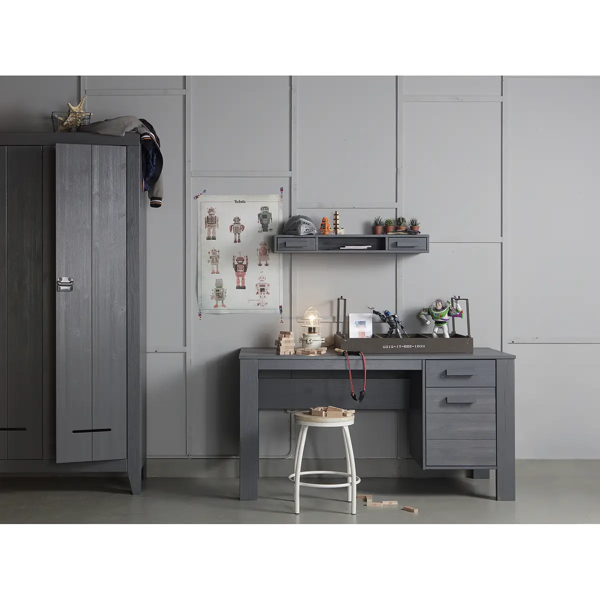 Schreibtisch Daisy Hill | Grau