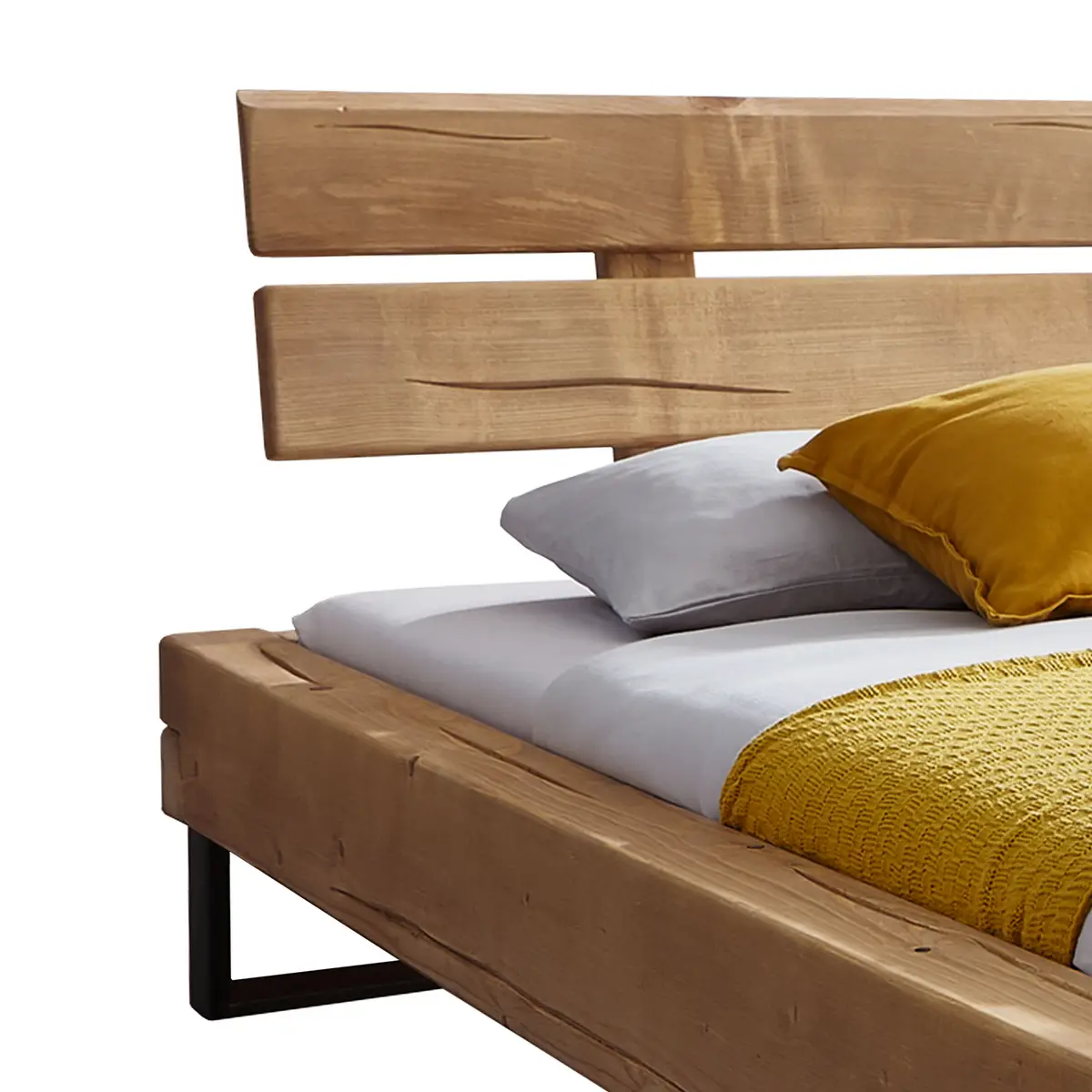 Massivholzbett Gillen II 180 x 200cm | Braun