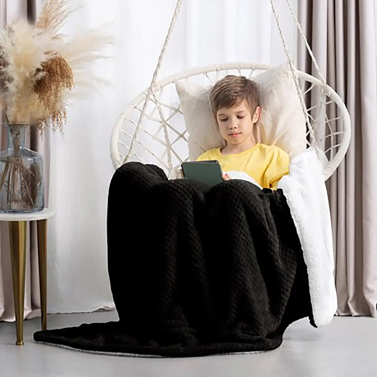Kuscheldecke Leepy | Schwarz