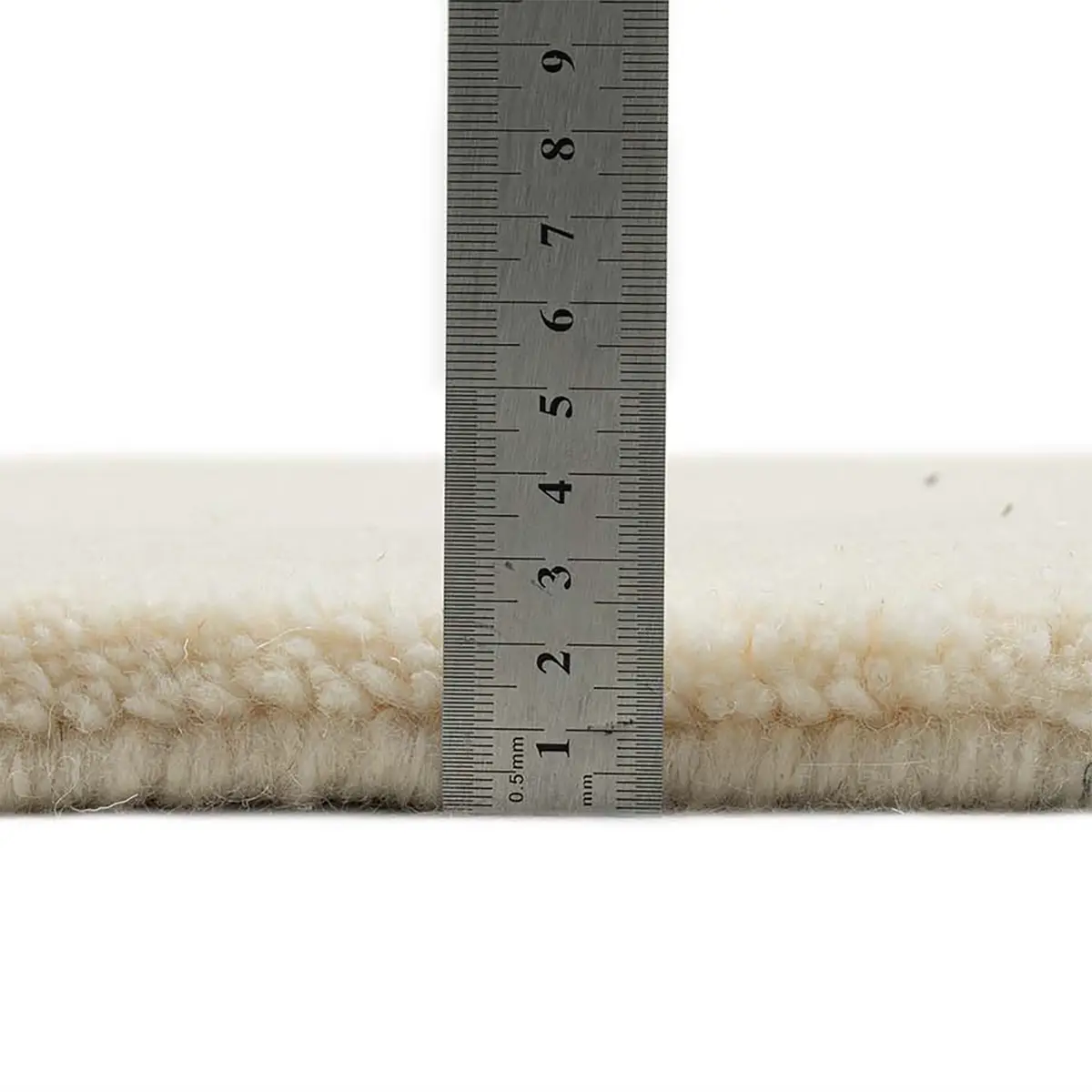 Berberteppich Imaba Super Weiß/Weiß 150 x 150cm Wolle | Weiß