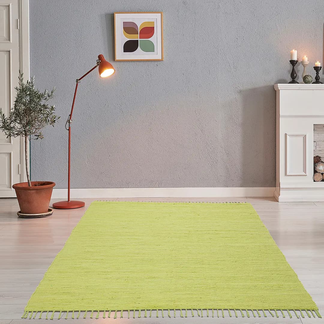 Teppich Happy Cotton Grün/Grün 70 x 140cm | Grün