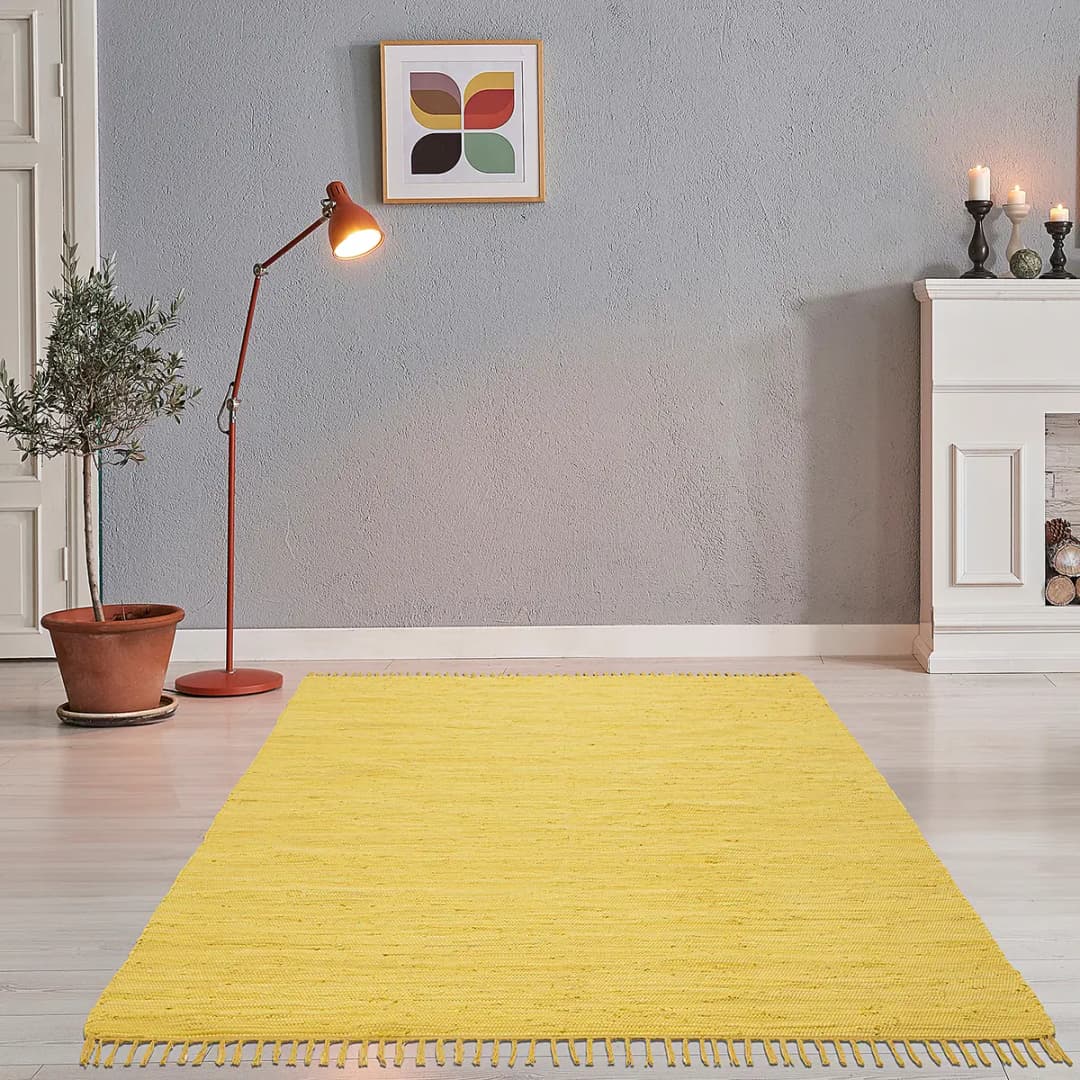 Teppich Happy Cotton | Gelb