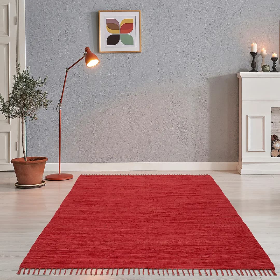 Teppich Happy Cotton Rot/Rot 40 x 60cm | Rot