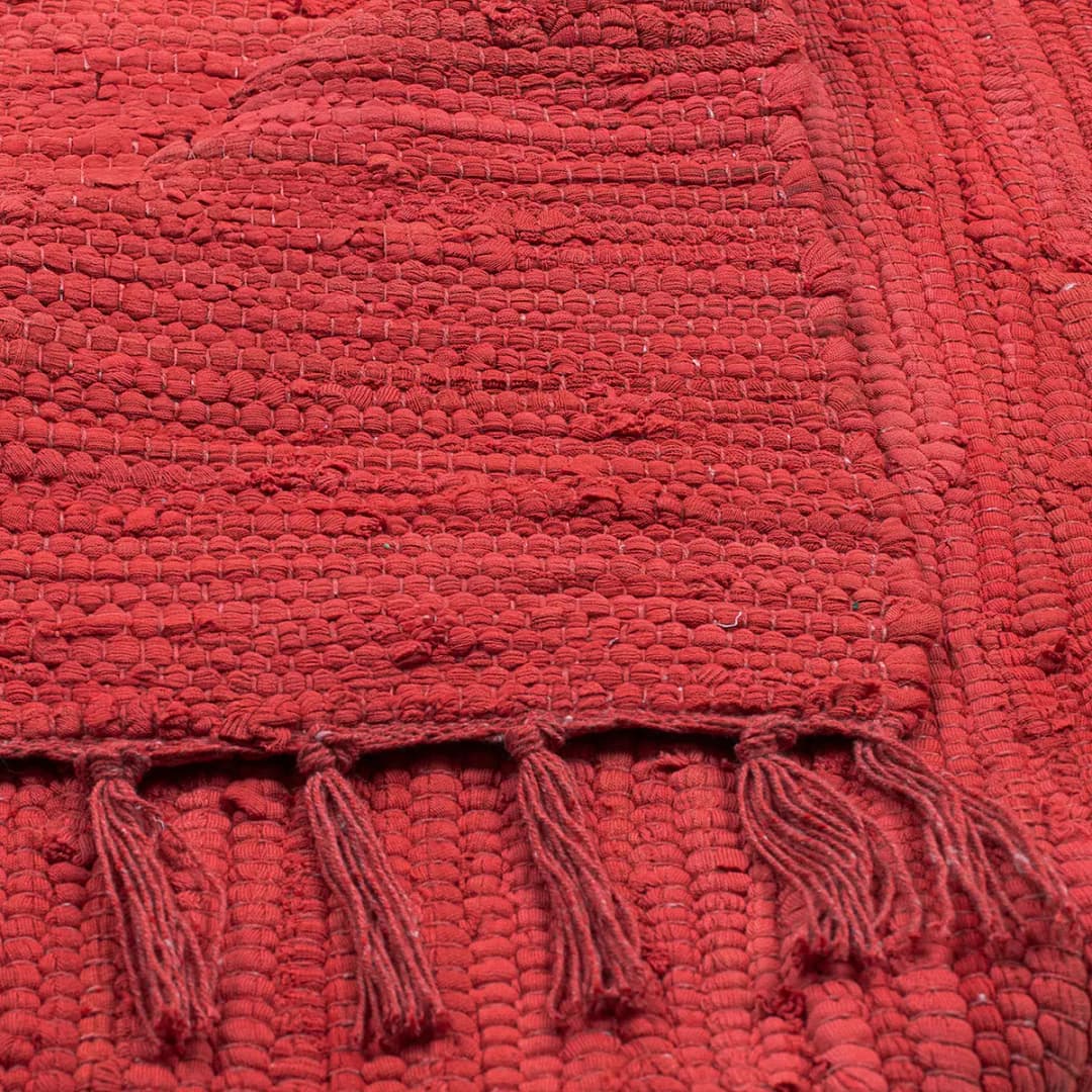 Läufer Happy Cotton 70 x 250cm Rot/Rot | Rot