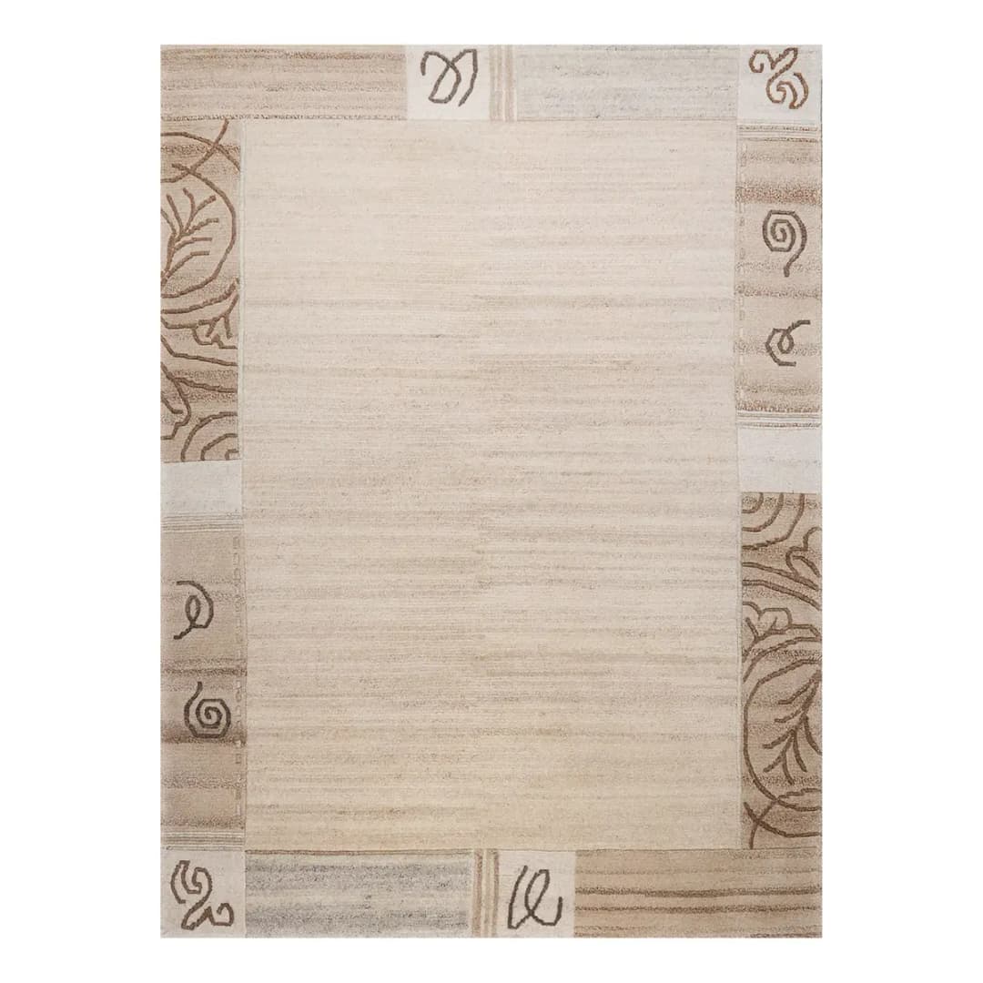 Wollteppich Nakarta 1033 Grau 70 x 140cm Wolle | Grau