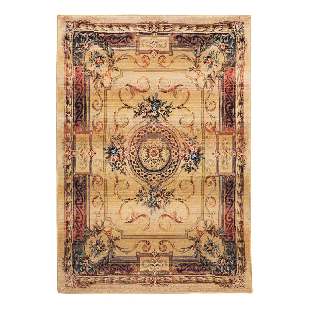Kurzflorteppich Gabiro 856 Beige/Beige 68 x 135cm Flachgewebe