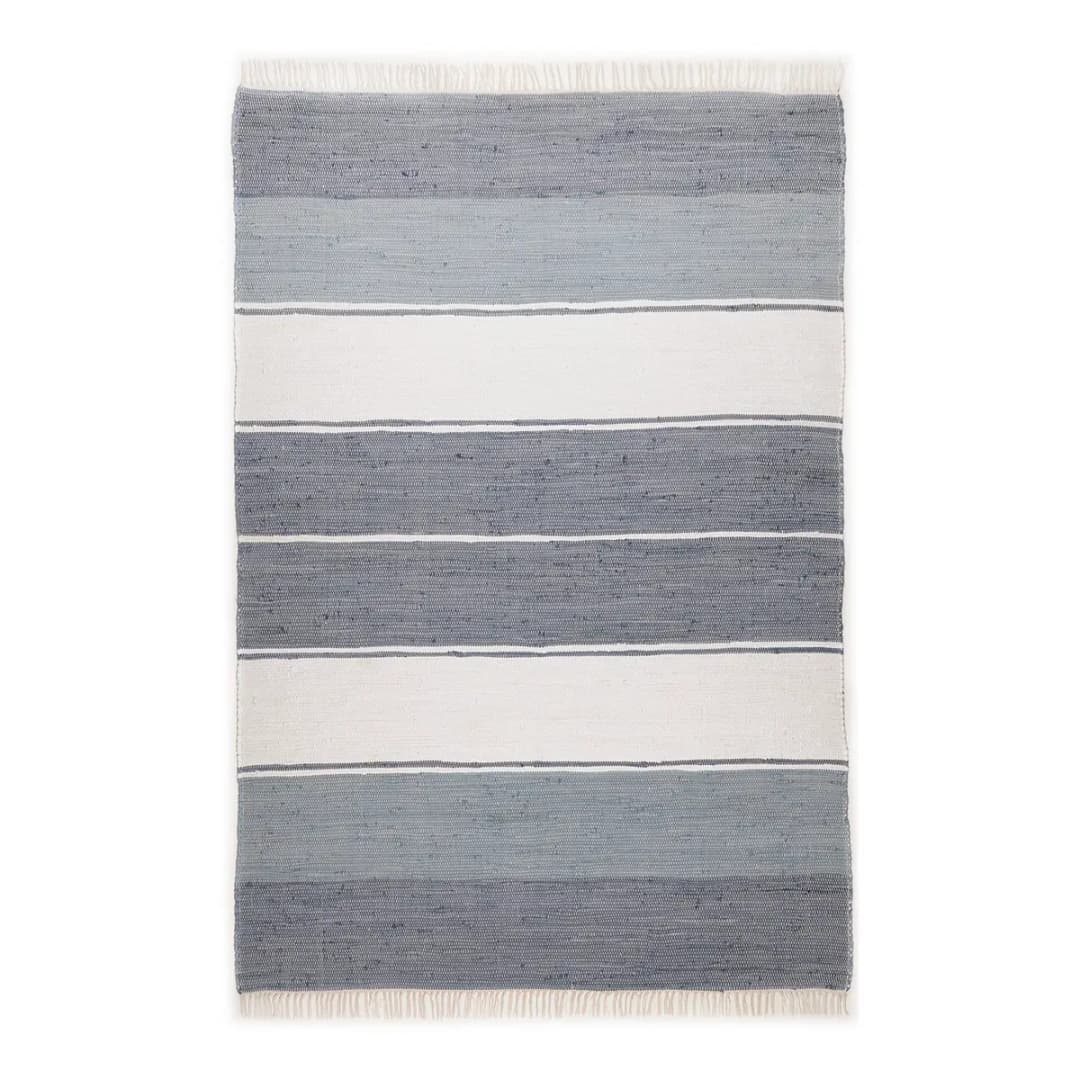 Baumwollteppich Happy Design Grau/Anthrazit 160 x 230cm | Grau