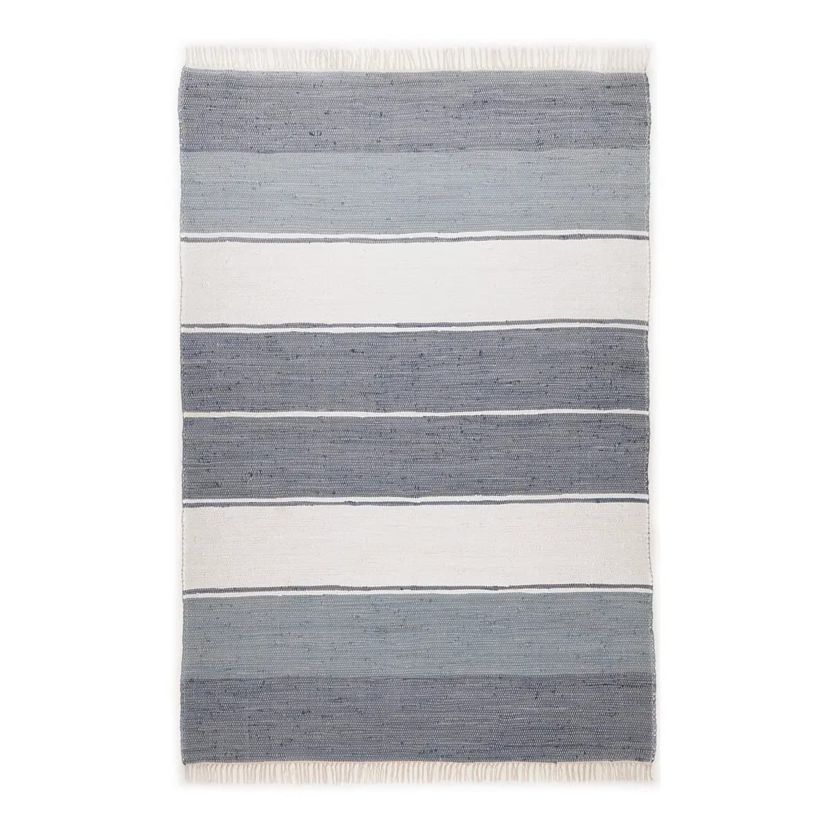 Baumwollteppich Happy Design Grau/Anthrazit 160 x 230cm | Grau