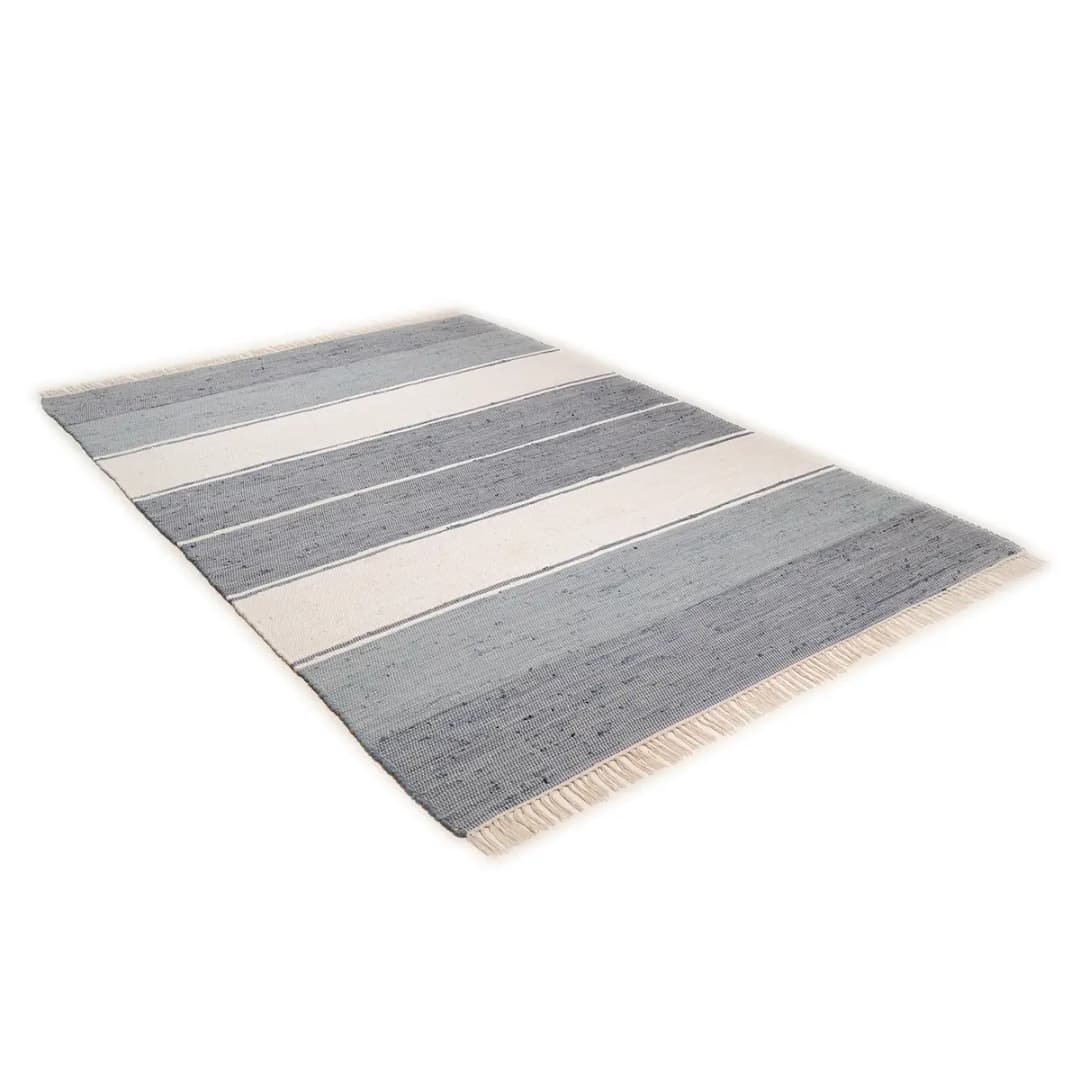Baumwollteppich Happy Design Grau/Anthrazit 160 x 230cm | Grau