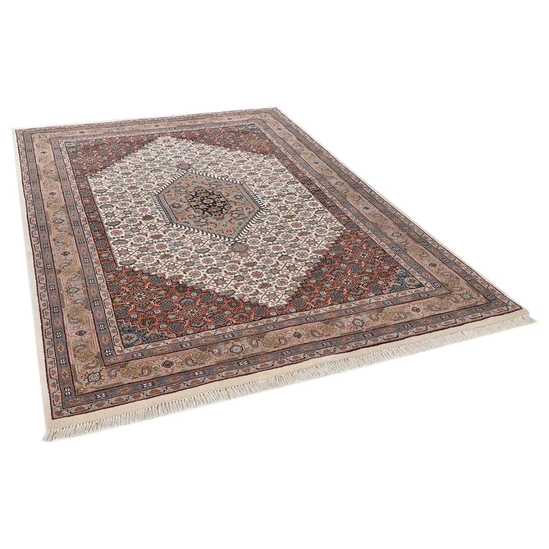Wollteppich Benares Bidjar | Braun