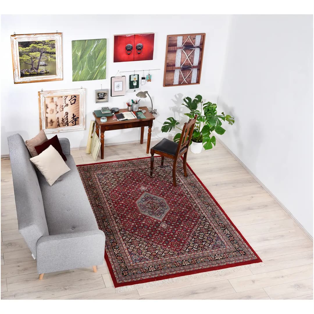Wollteppich Benares Bidjar | Rot
