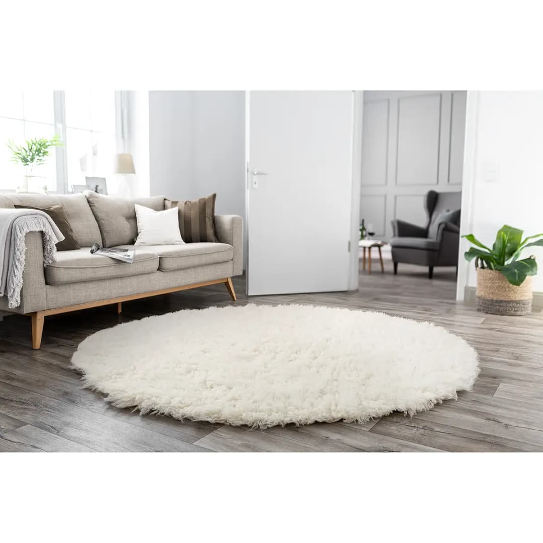 Wollteppich Flokos 1250 II | Weiß