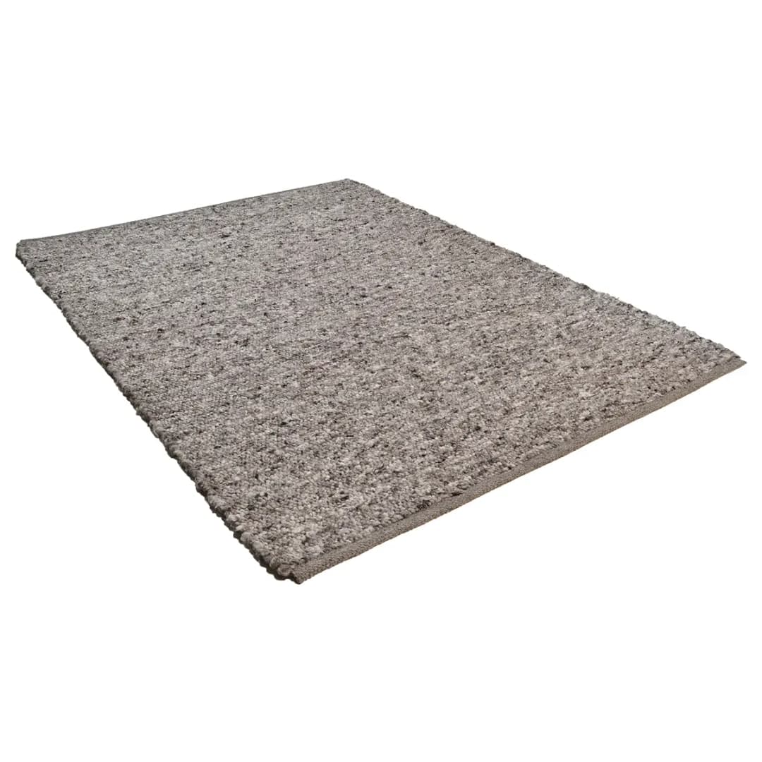 Wollteppich Berberina Super Grau/Grau 70 x 130cm Wolle | Grau