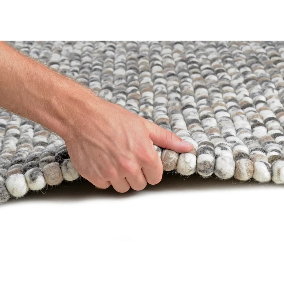 Wollteppich Felty 2.2 II Grau/Grau 70 x 140cm | Grau