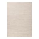 Wollteppich Maloronga Uni Weiß/Creme 70 x 140cm | Weiß