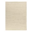 Wollteppich Taza Royal Uni Weiß/Beige | Beige