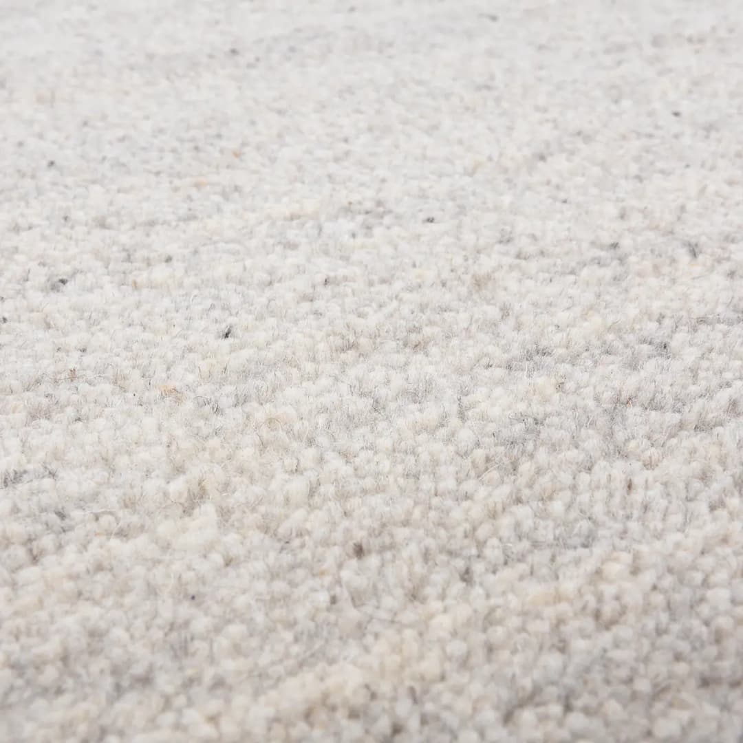 Wollteppich Maloronga Uni Grau/Sandgrau 90 x 160cm Wolle | Grau