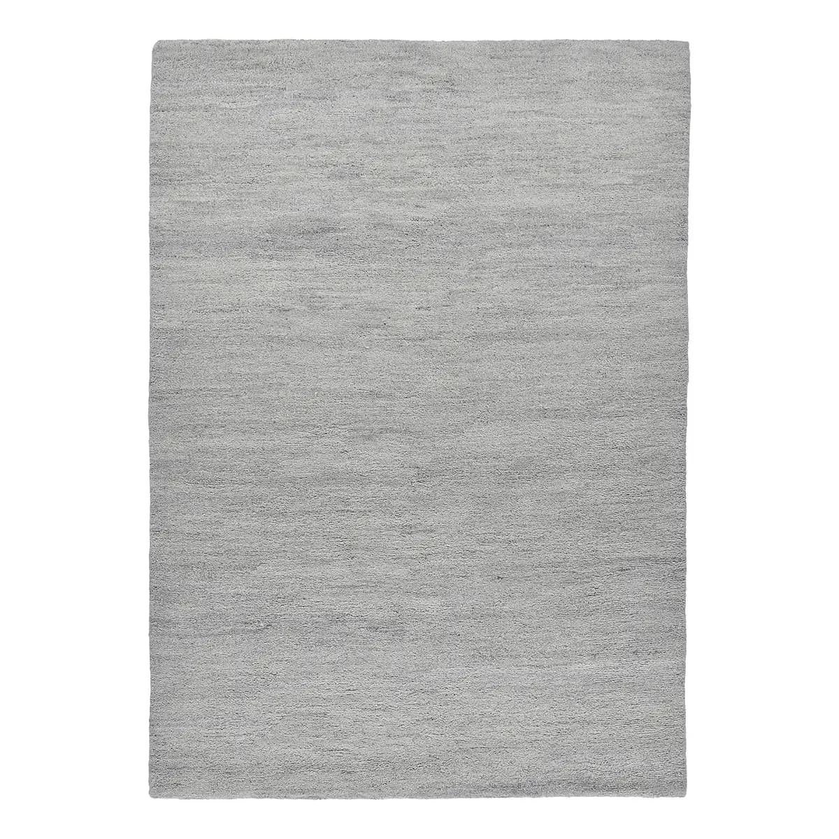 Wollteppich Taza Royal Uni Grau/Sandgrau 170 x 240cm | Grau