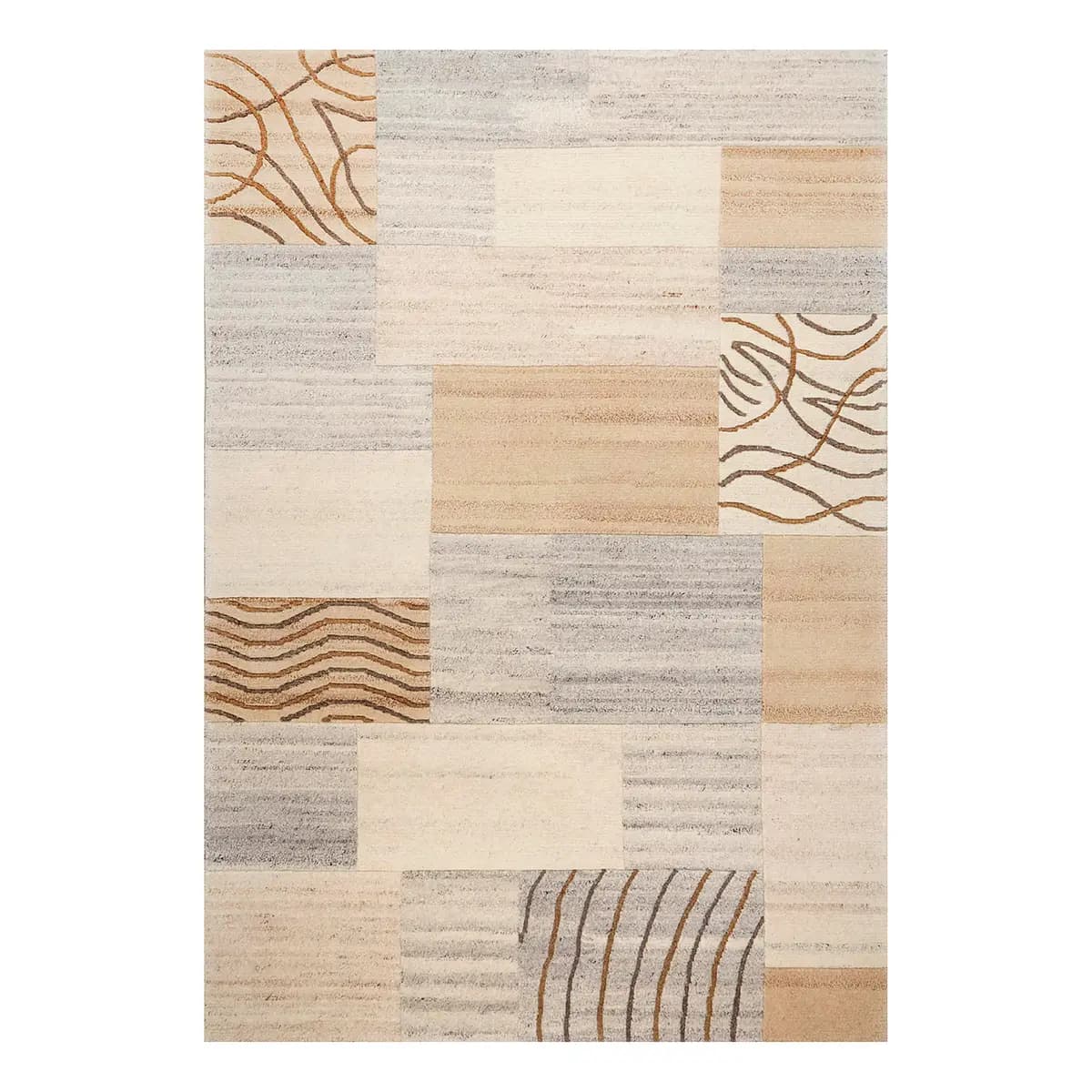 Wollteppich Royal Natur 4028 Grau 190 x 290cm Wolle | Grau