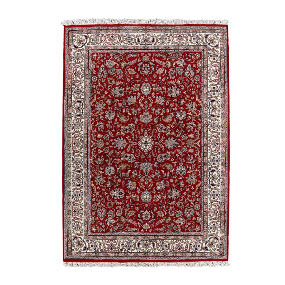 Wollteppich Benares Isfahan | Rot