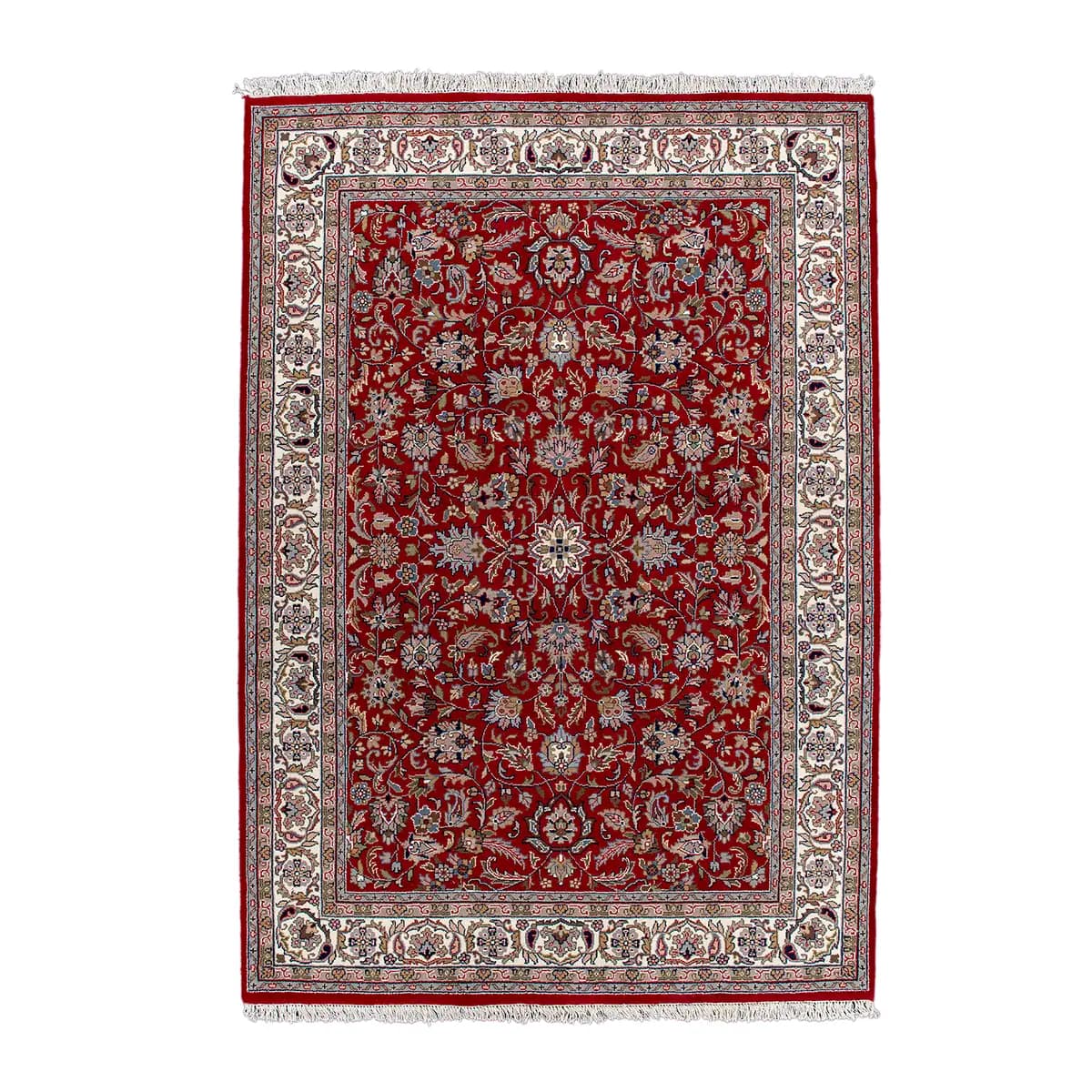 Wollteppich Benares Isfahan | Rot
