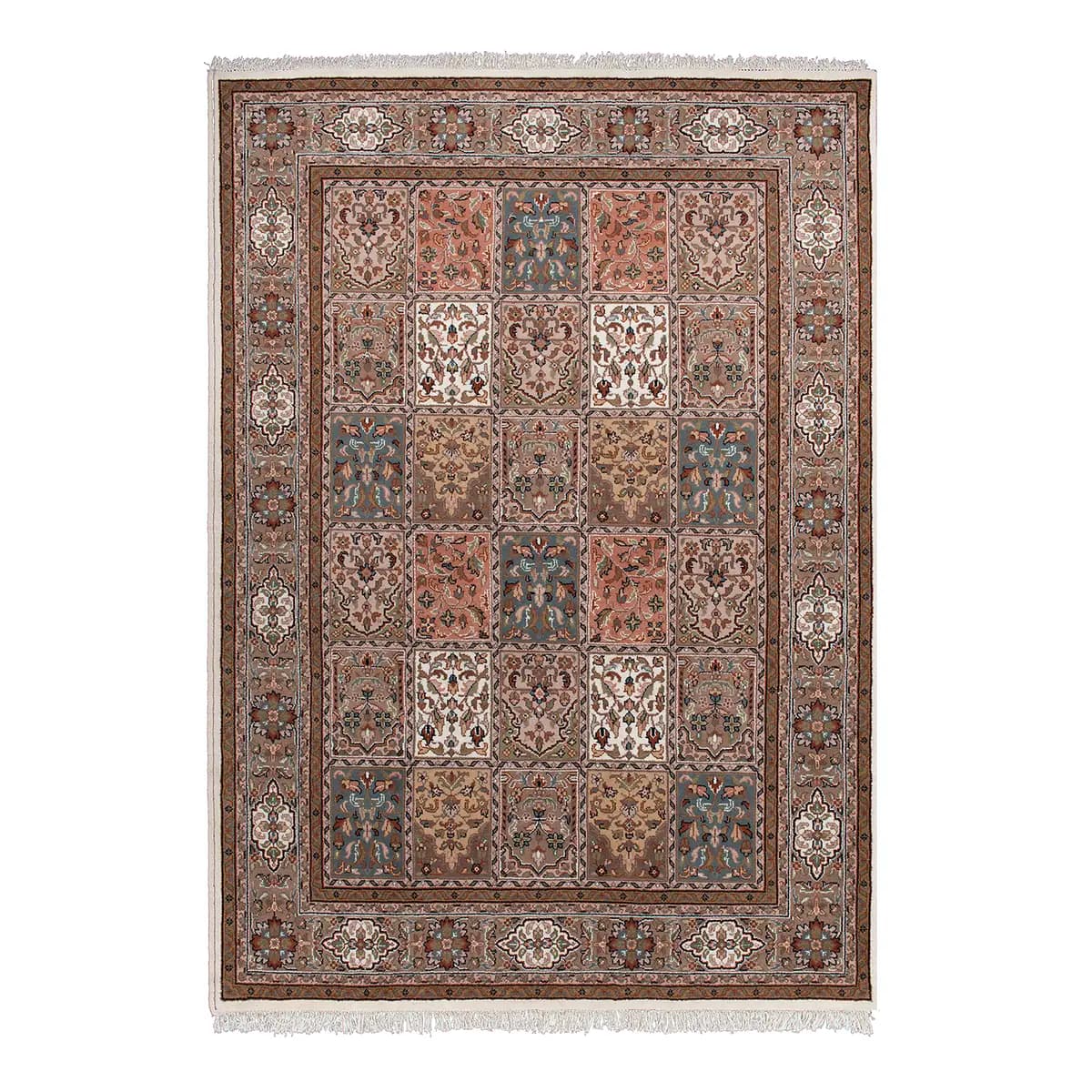 Wollteppich Benares Bachtiari | Braun