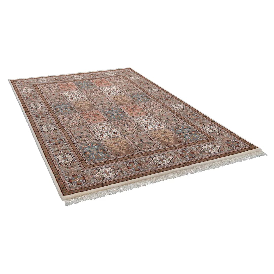 Wollteppich Benares Bachtiari | Braun