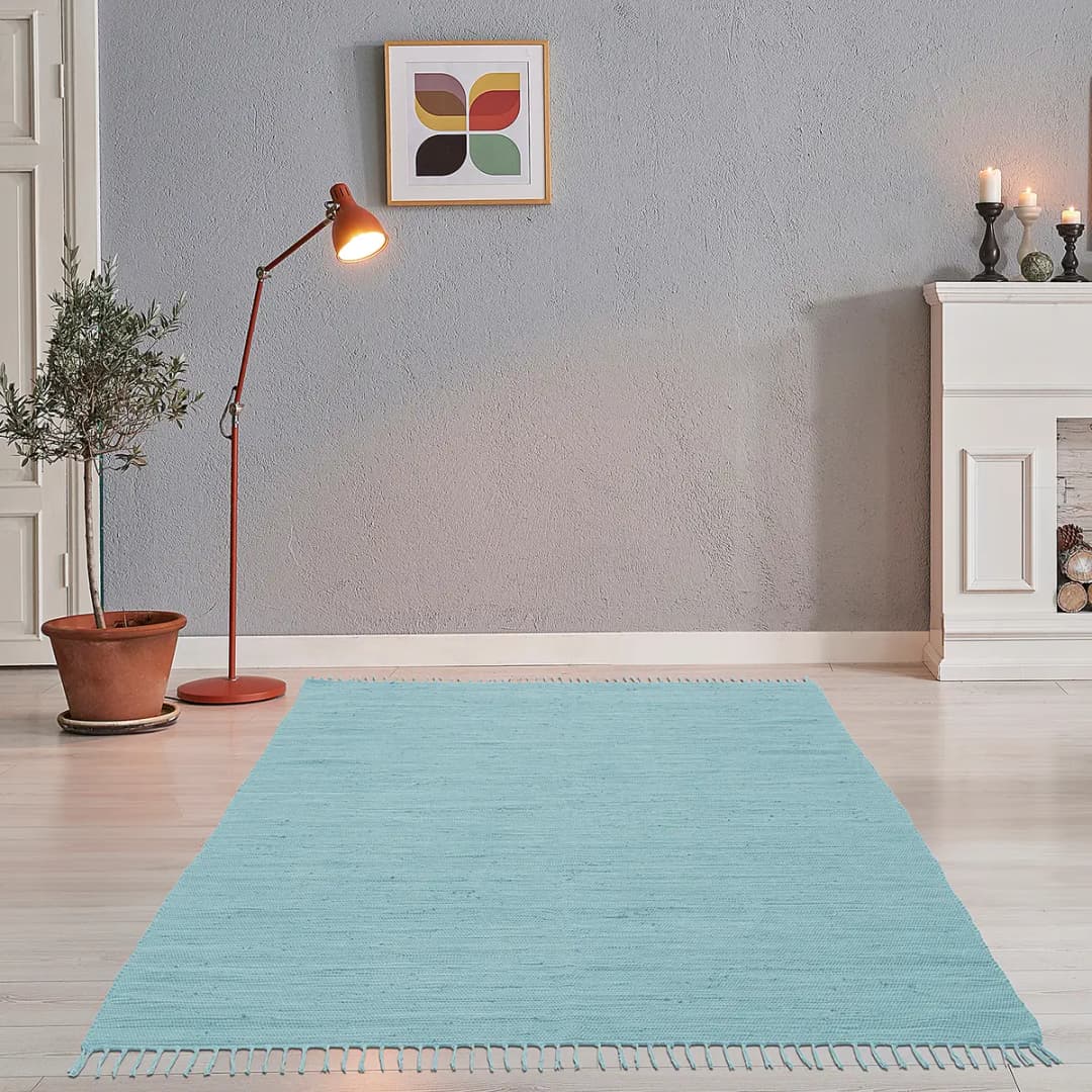Teppich Happy Cotton | Blau