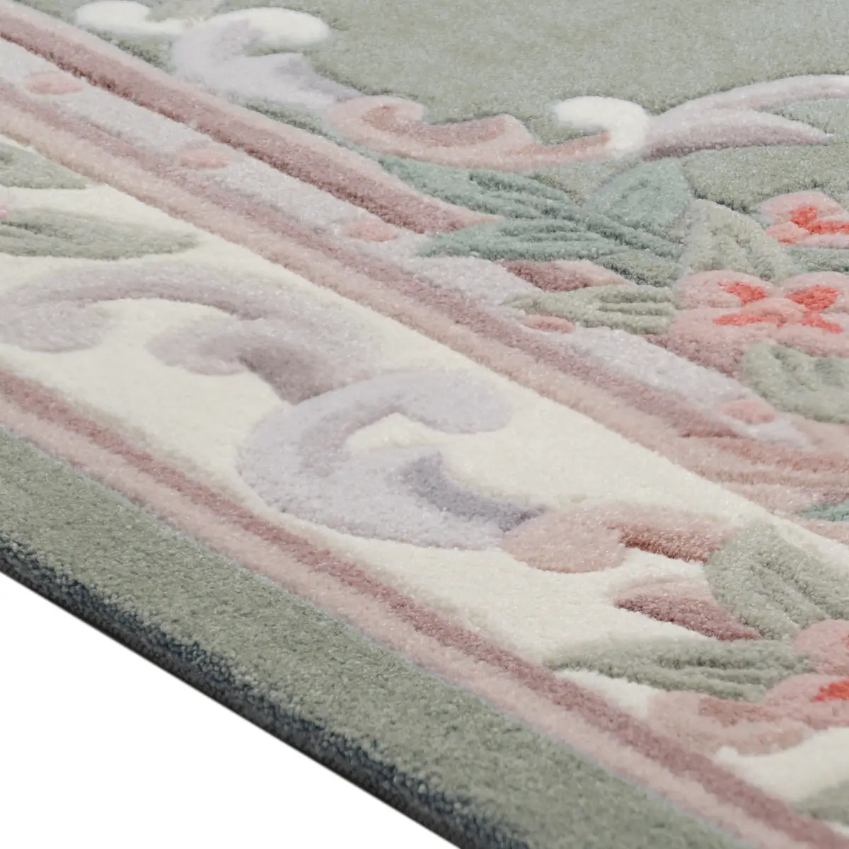 Kurzflorteppich Ming | Grün