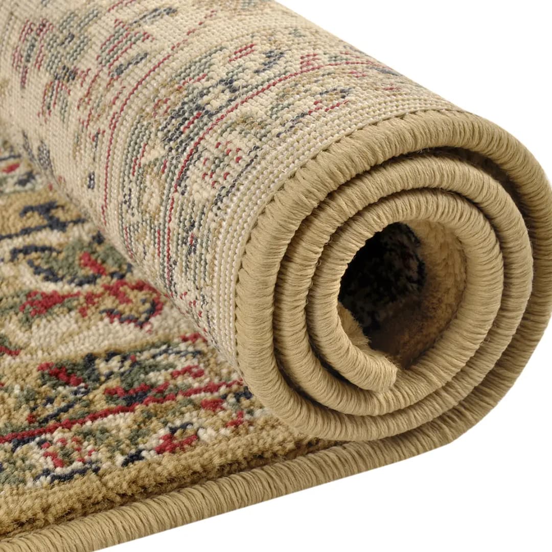 Kurzflorteppich Hamadan Beige/Beige 133 x 190cm | Beige
