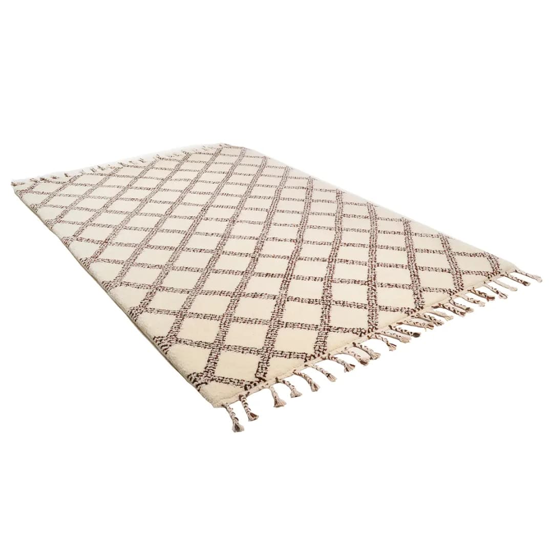 Wollteppich Marmoucha II Schwarz 190 x 290cm | Schwarz