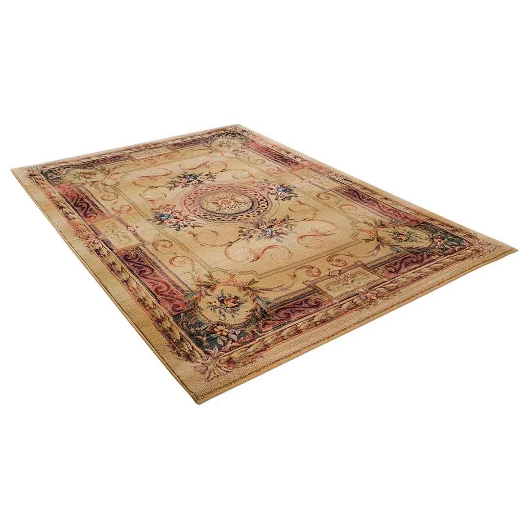 Kurzflorteppich Gabiro 856 Beige/Beige 160 x 160cm | Beige