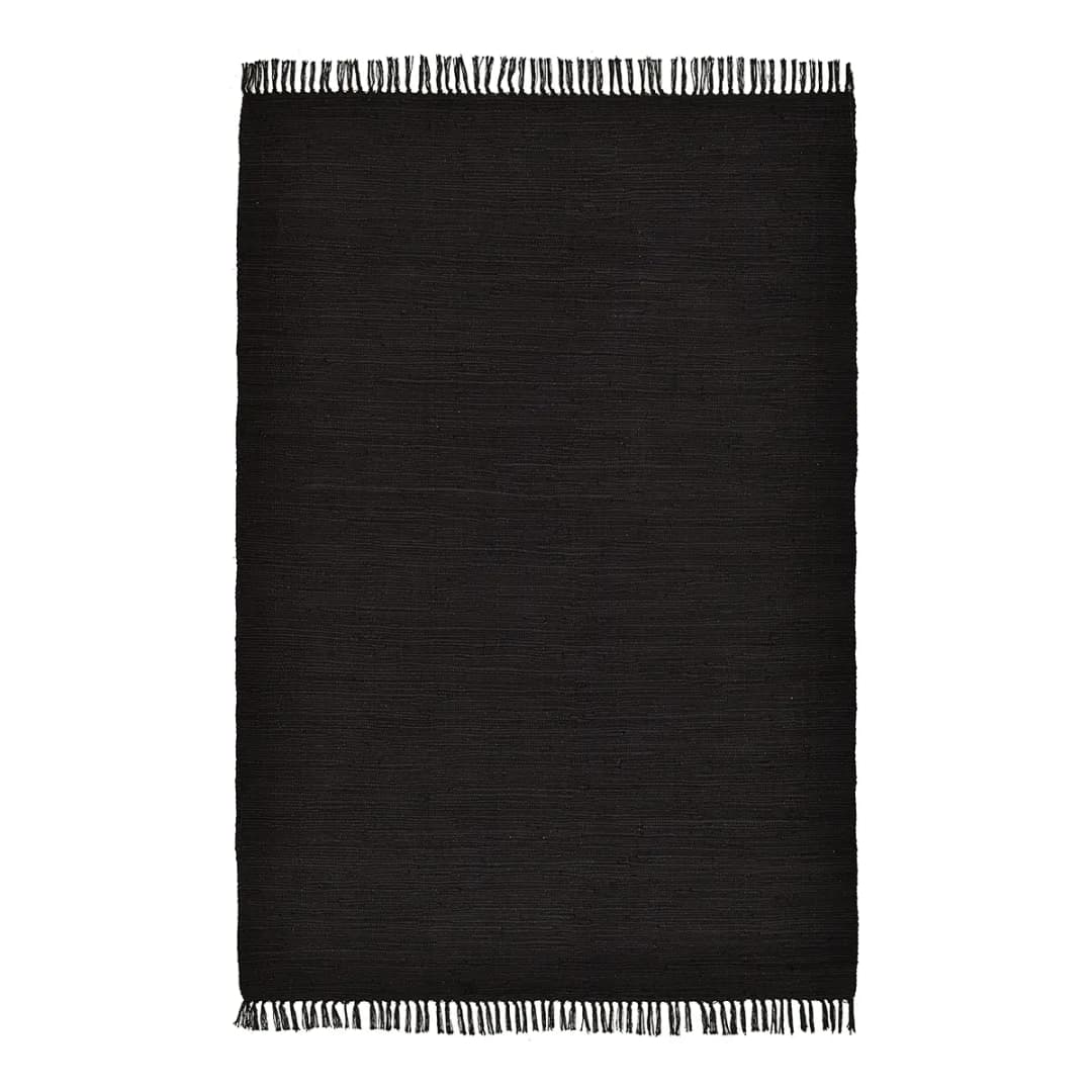 Teppich Happy Cotton Schwarz/Schwarz 160 x 230cm | Schwarz
