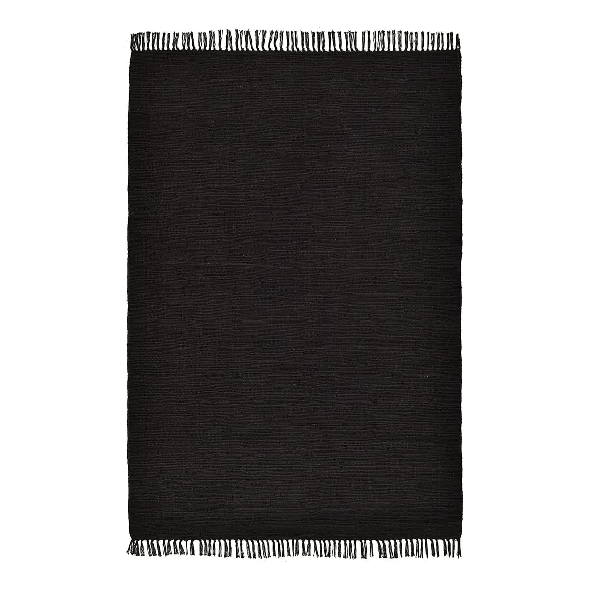 Teppich Happy Cotton Schwarz/Schwarz 160 x 230cm | Schwarz