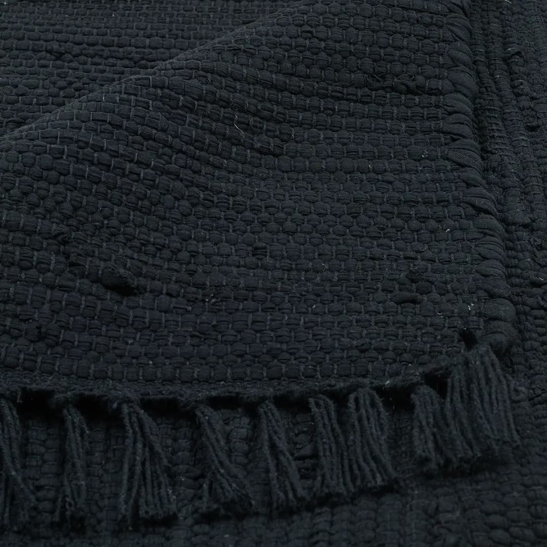 Teppich Happy Cotton Schwarz/Schwarz 160 x 230cm | Schwarz
